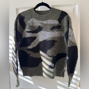 Aqua Charcoal Knit Pullover